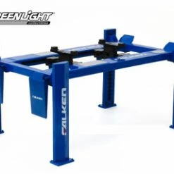 Adjustable Four-Post Lift - Falken Tires., Blue - Greenlight 13553 - 1/18 Scale Diecast Accessory