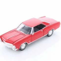 1965 Buick Riviera Grand Sport Hardtop, Red - Welly 24072WR - 1/24 Scale Diecast Model Toy Car