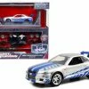 ModelToyCars Brian's 2002 Nissan GT-R R34 Build N' Collect Die-cast Model Kit, Fast &Furious - Jada Toys 31288 - 1/55 Scale Diecast Model Toy Car -Outlet diecast-movie-tv-cars Store 31288 jada silver brian2527s 2002 nissan gt r r34 build n2527 collect die cast model kit fast furious diecast toy car 1 06617.1602622516.386.513