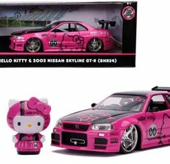 ModelToyCars 2002 Nissan 2002 Nissan Skyline GT-R With Hello Kitty,Toys 31613 - 1/24 Scale Diecast Model Toy Car