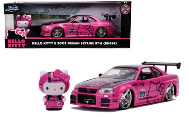 ModelToyCars 2002 Nissan 2002 Nissan Skyline GT-R With Hello Kitty,Toys 31613 - 1/24 Scale Diecast Model Toy Car 3 ModelToyCars 2002 Nissan 2002 Nissan Skyline GT-R With Hello Kitty,Toys 31613 - 1/24 Scale Diecast Model Toy Car
