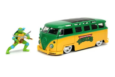Outlet diecast-movie-tv-cars Store 12 Outlet diecast-movie-tv-cars Store -Outlet diecast-movie-tv-cars Store 31786 JADA HWR TMNT 1962 VW Bus w Leonardo 124 1 77956.1613145947.386.513