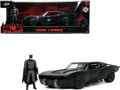 Batmobile With Batman Figure, The Batman - Jada Toys 32731 - 1/24 Scale Diecast Model Toy Car 3 Batmobile With Batman Figure, The Batman - Jada Toys 32731 - 1/24 Scale Diecast Model Toy Car