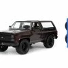 1980 Chevy Blazer With Extra Wheels, Dark Brown And Black - Jada Toys 33017/4 - 1/24 Diecast Car -Outlet diecast-movie-tv-cars Store 33017 4 JADA JT 1980 Chevy Blazer w Wheels 124 1 84334.1637363154.386.513