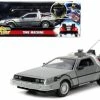 DeLorean Time Machine With Lights, Back To The Future - Jada Toys 32911/4 - 1/24 Scale Diecast Car -Outlet diecast-movie-tv-cars Store 3329114 jada silver delorean time machine with lights back to the future diecast toy car 1 64842.1632344252.386.513