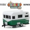 1958 Siesta Travel Trailer, Green With White - Greenlight 34050A/48 - 1/64 Scale Diecast Car -Outlet diecast-movie-tv-cars Store 34050A 48 GL Hitched Homes S5 164 1 AZ 65208.1610378811.386.513