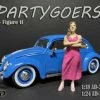 Partygoers Figure II, Pink - American Diorama 38322 - 1/24 Scale Figurine - Diorama Accessory