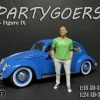 Partygoers Figure IX, White & Lime Green - American Diorama 38329, 1/24 Figurine, Diorama Accessory -Outlet diecast-movie-tv-cars Store 38329 AD Partygoers IX 124 1 AZ 64766.1610384980.386.513