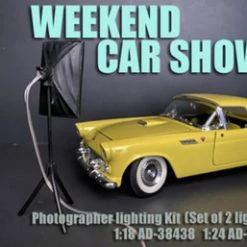 American Diorama Photographer Lighting Kit (Set Of 2 Lights) 38439 - 1/24 Scale Figurine - Diorama Accessory