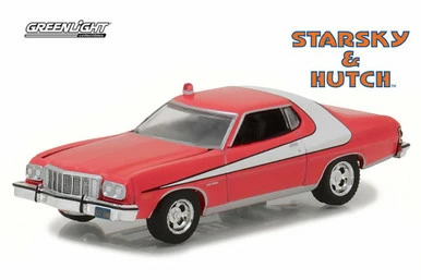 1976 Ford Gran Torino Starsky And Hutch, Red - Greenlight 44780A/48 - 1/64 Scale Diecast Car 3 1976 Ford Gran Torino Starsky And Hutch, Red - Greenlight 44780A/48 - 1/64 Scale Diecast Car