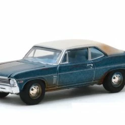 1970 Chevy Nova Unrestored, Beverly Hills Cop - Greenlight 44870D/48 - 1/64 Scale Diecast Car