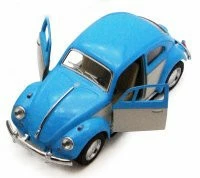 1967 Volkswagen Classical Beetle, Blue - Kinsmart 5375DY - 1/32 Scale Diecast Car (New, But NO BOX)