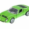 1971 Lamborghini Miura P400 SV Hard Top, Green - Kinsmart 5390D - 1/34 Scale Diecast Model Toy Car -Outlet diecast-movie-tv-cars Store 5390D KIN GREEN 1971 Lamborghini Miura P400 SV 134 Diecast Model Toy Car closed az 02 11897.1610383624.386.513