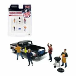 Tailgate Party Figure Set, Multi- American Diorama 76470MJ - 1/64 Scale Figurine - Diorama Accessory