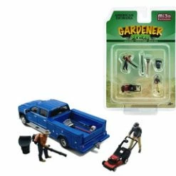 The Gardener Figure Set, Multi - American Diorama 76474MJ - 1/64 Scale Figurine - Diorama Accessory
