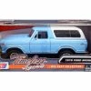 1978 Ford Bronco Custom, Light Blue - Motor Max 79373WBU - 1/24 Scale Diecast Model Toy Car -Outlet diecast-movie-tv-cars Store 79373wbu mmt blue 1978 ford bronco custom diecast toy car 1 26346.1661868772.386.513