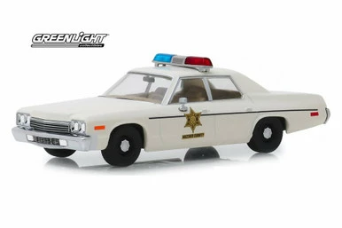 1975 Dodge Monaco Hazzard County Sheriff, White - Greenlight 86567 - 1/43 Scale Diecast Car 3 1975 Dodge Monaco Hazzard County Sheriff, White - Greenlight 86567 - 1/43 Scale Diecast Car