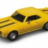 Lucky Road Signature 1967 Chevy Camaro Z28, Yellow W/ Stripes - Yatming 94216 - 1/43 Scale Diecast Model Toy Car -Outlet diecast-movie-tv-cars Store 94216 YM YELLOW 1967 Chevy Camaro Z28 Diecast Model Toy Cars AZ 20086.1610382225.386.513