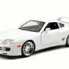 Jada Toys 1995 Brian's Toyota Supra, White - JADA 97375 - 1/24 Scale Diecast Model Toy Car -Outlet diecast-movie-tv-cars Store 97375 JADA FF Toyota Supra 124 1 AZ 75689.1610384507.386.513