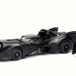 Jada Toys 1989 Batmobile W/ Batman Figure, Black - Jada 98260 - 1/24 Scale Diecast Model Toy Car