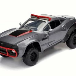 Showcasts Letty's Rally Fighter, Gray W/Red - Jada 98433 - 1/24 Scale Diecast Model Toy Car