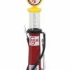 Lucky Road Signature Cylinder Gas Pump Gasoline, Red - Yatming 98622 - 1/18 Scale Diecast Model -Outlet diecast-movie-tv-cars Store 98622 YM RED Cylinder Gas Pump Gasoline Diecast Model Toy Cars AZ 06653.1610379979.386.513