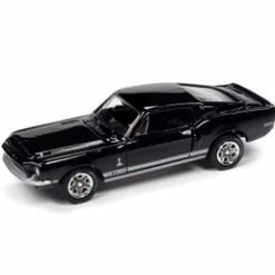 ModelToyCars 1968 Ford Mustang Shelby GT-350, Raven Black - Johnny Lightning JLSP109/24A - 1/64 Diecast Car